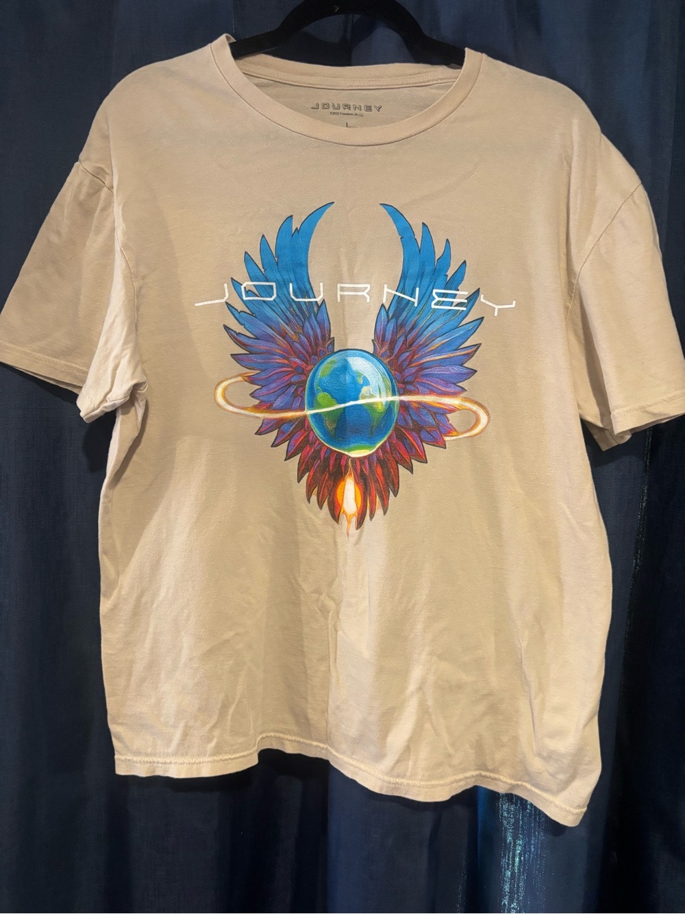 Journey Graphic Tee - Beige Short Sleeve Top